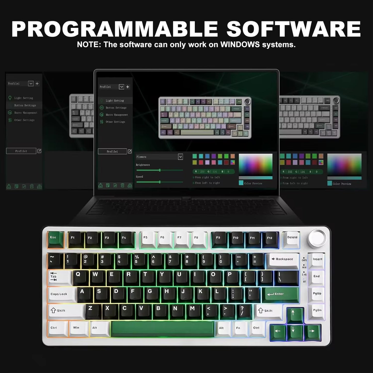 Mechanical Gaming Keyboard with knob