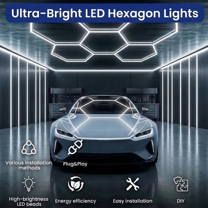 Hexagonal 6500K Garage Light
