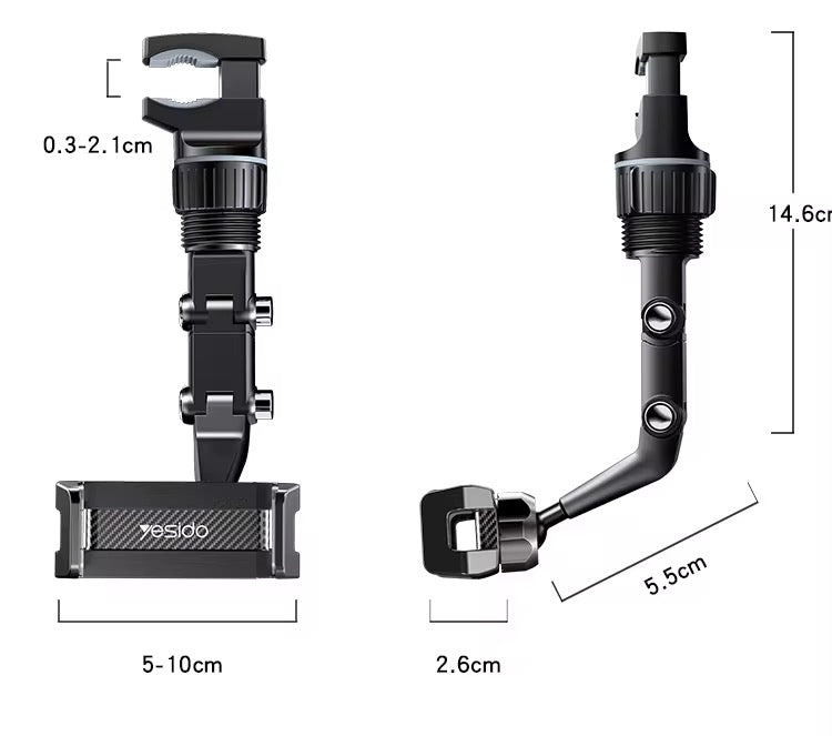 Rearview Mirror Phone Holder