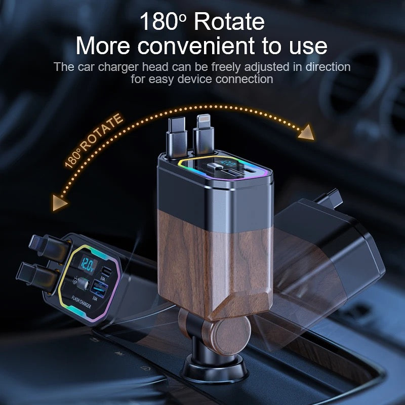 Retractable 5-in-1 Car Charger