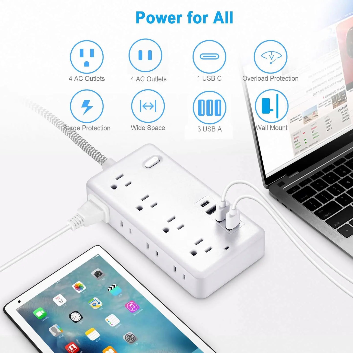 Braided Power Strip