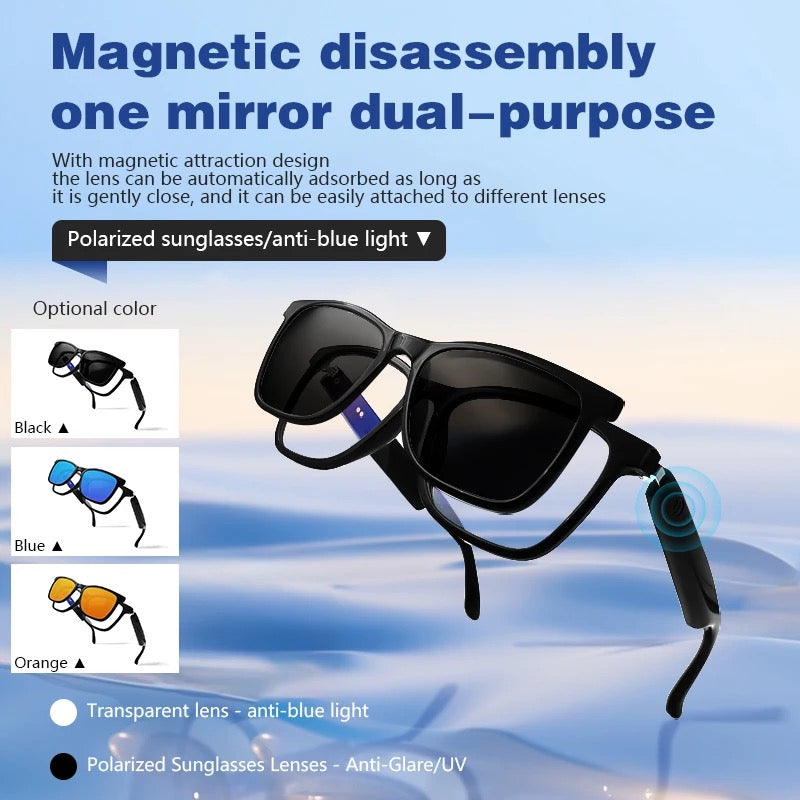 Smart magnetic frame glasses