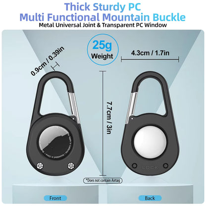 2 Pack Anti-Scratch Shockproof AirTag Keychain