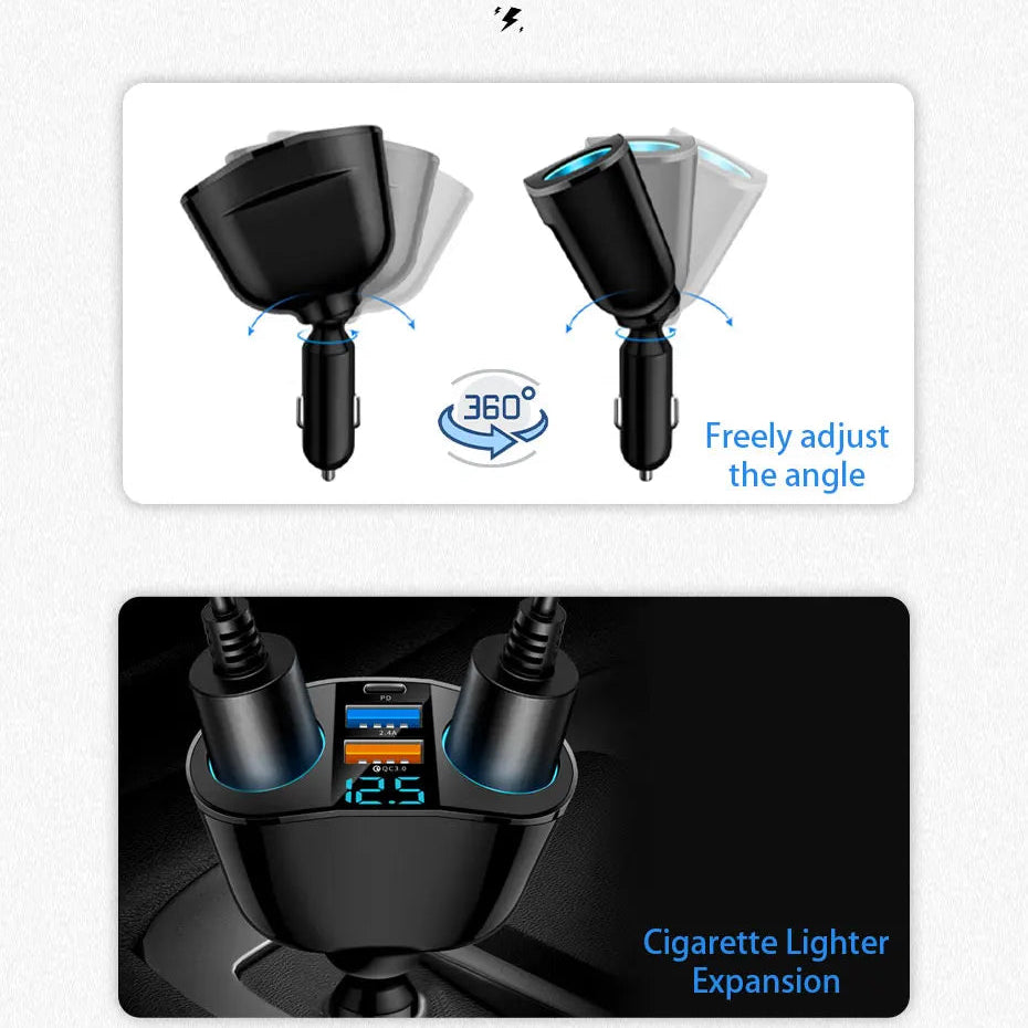 QC3.0/PD Lighter Splitter