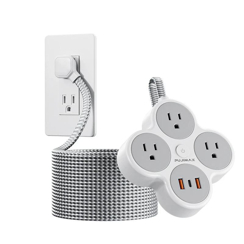 Flat Braided Power Strip