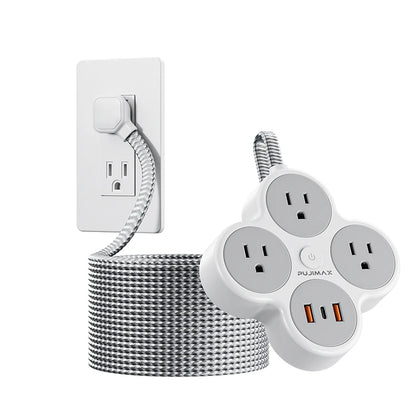 Flat Braided Power Strip