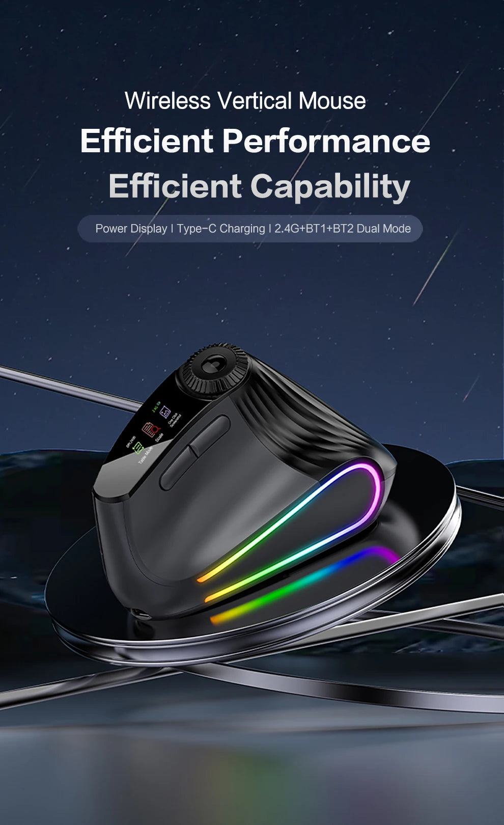 RGB Backlit Speed Roller Mouse with Knob