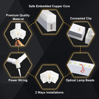 Hexagonal 6500K Garage Light