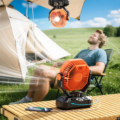 LED Lantern Camping Fan