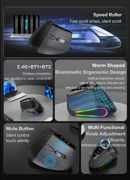 RGB Backlit Speed Roller Mouse with Knob