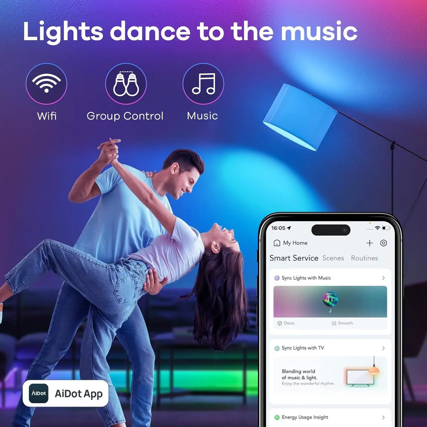 WaveGlow™ Smart Light Bulb Set (4-Pack)