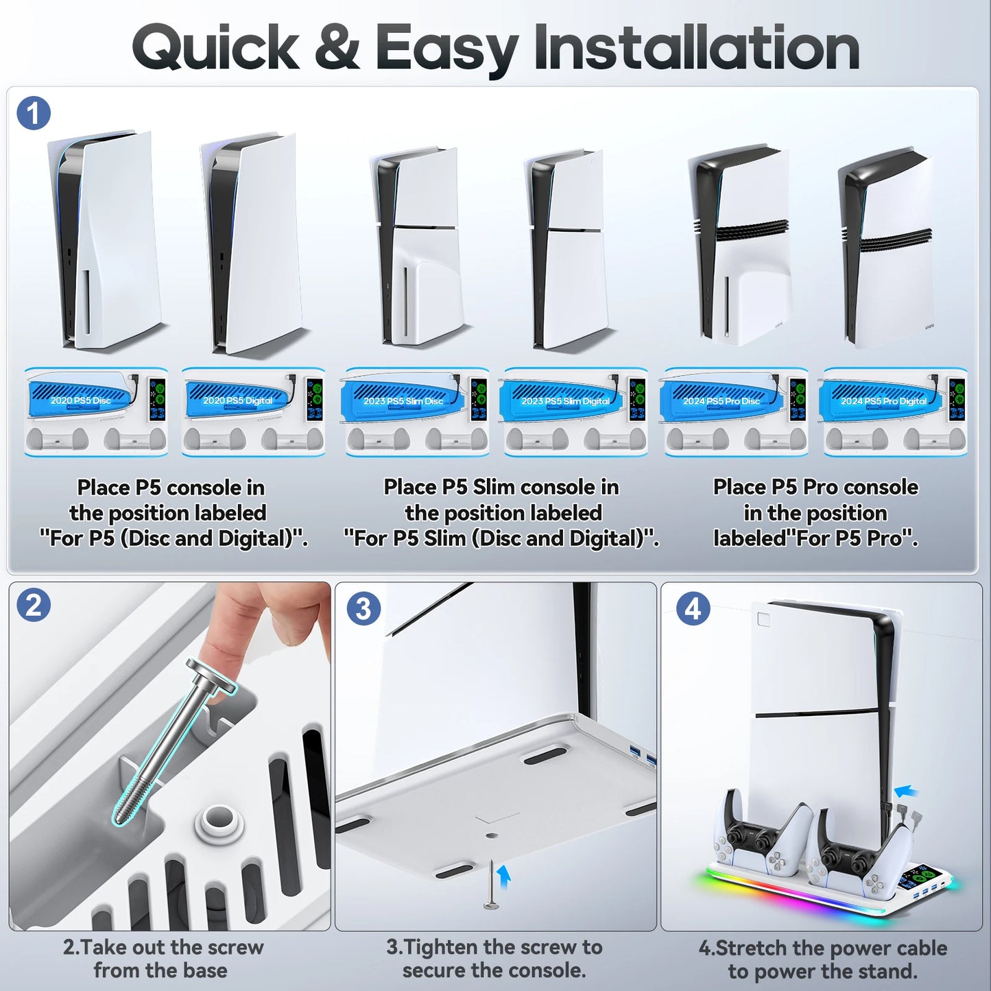 PS5 Cooling & Charging Base