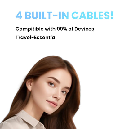 4 Built-in Cables Power Bank