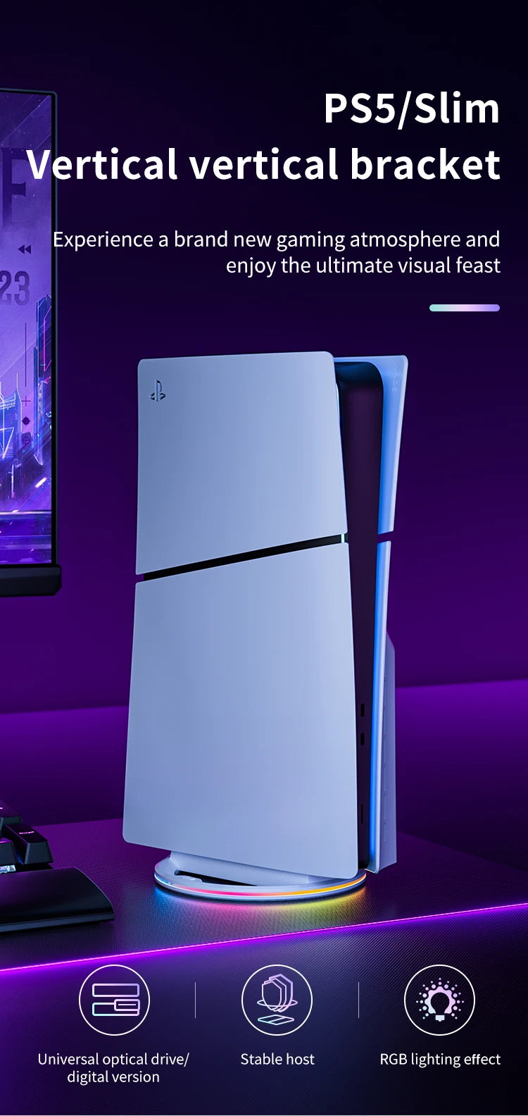 RGB PS5 Stand