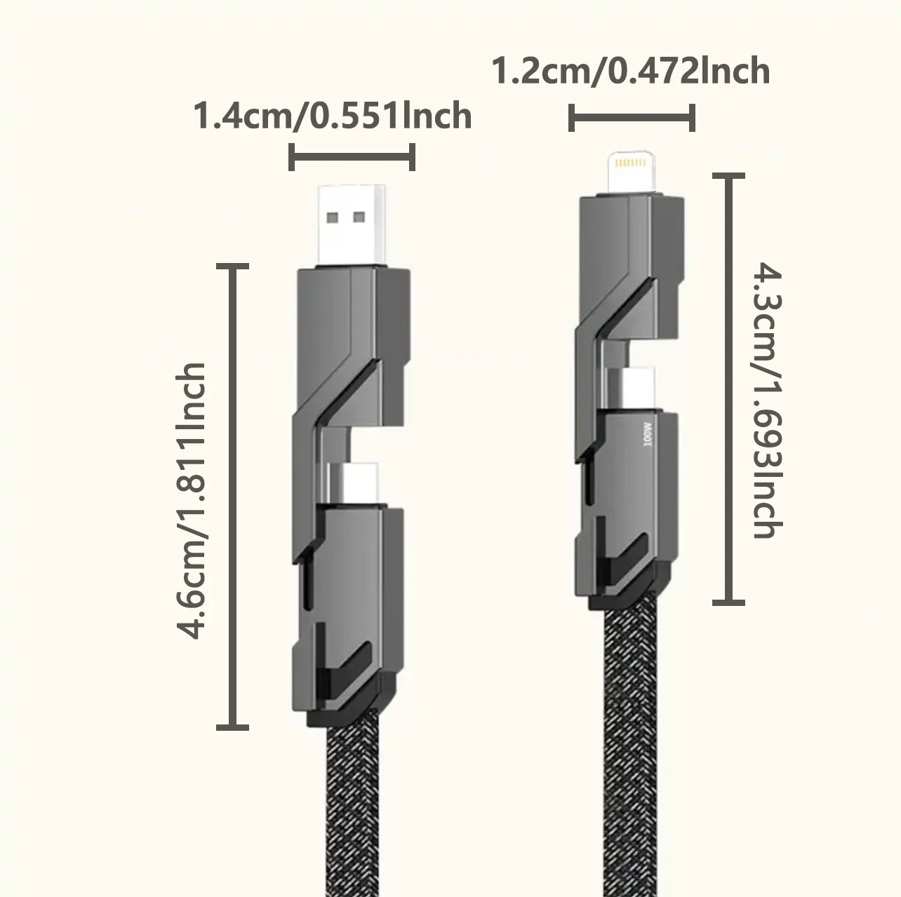 4-in-1 charger cable