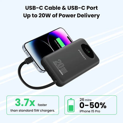 4 Built-in Cables Power Bank
