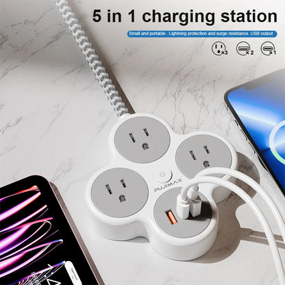 Flat Braided Power Strip