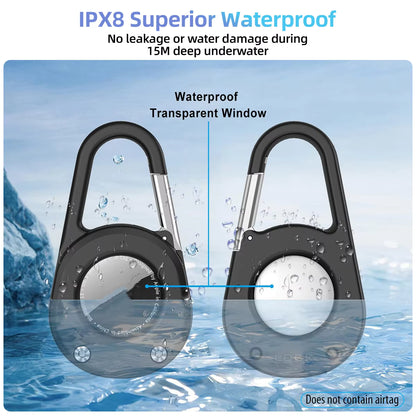 2 Pack Anti-Scratch Shockproof AirTag Keychain