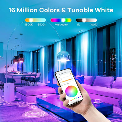 WaveGlow™ Smart Light Bulb Set (4-Pack)