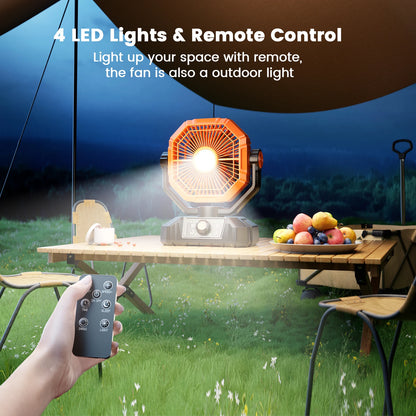 LED Lantern Camping Fan