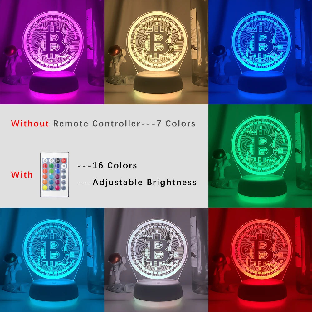 16 Color Bitcoin Nightlight