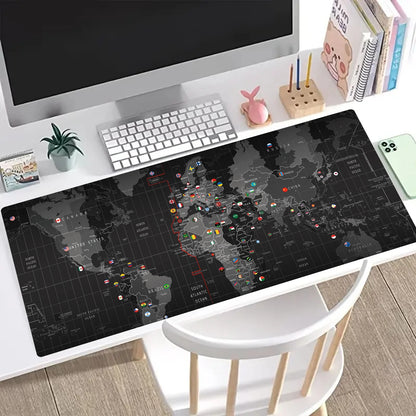 World Map Mouse Pad