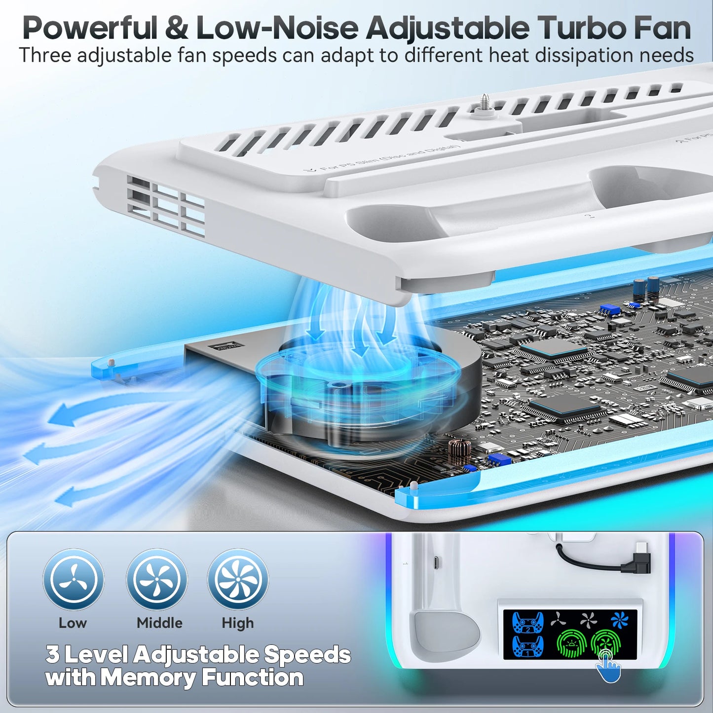 PS5 Cooling & Charging Base