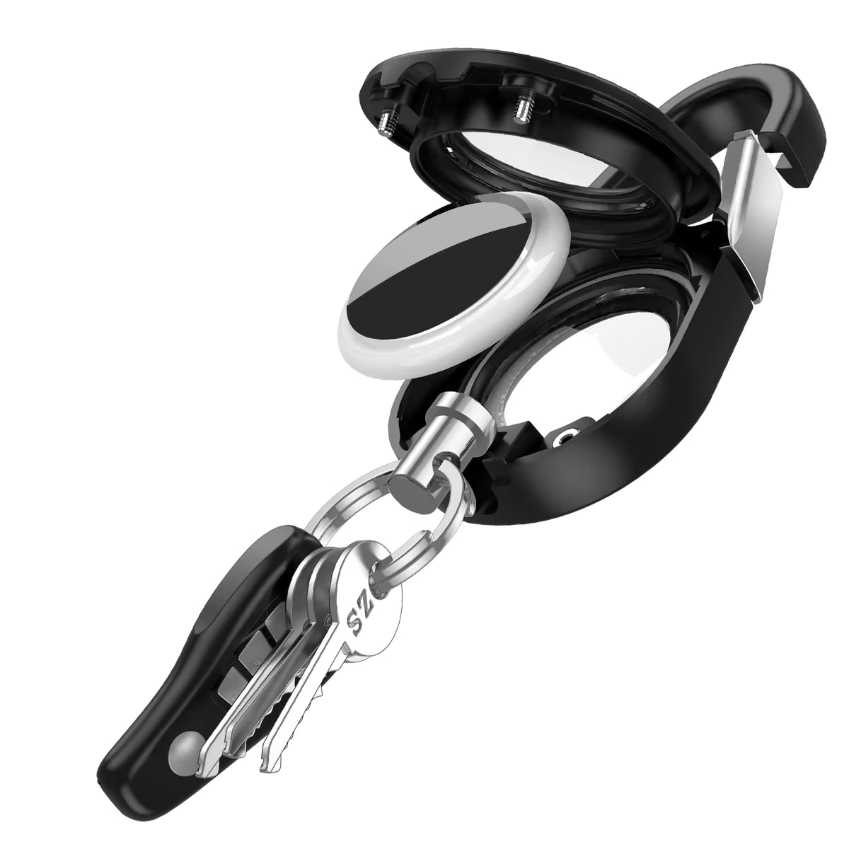 2 Pack Anti-Scratch Shockproof AirTag Keychain