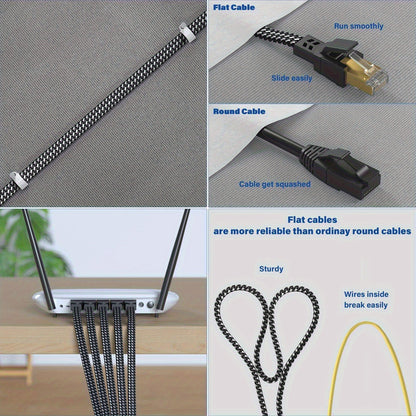 Nylon Braided Cat8 Ethernet Cable