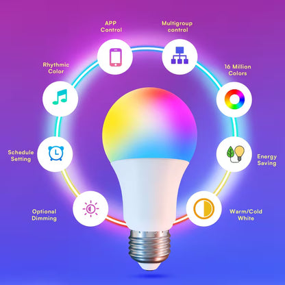 WaveGlow™ Smart Light Bulb Set (4-Pack)