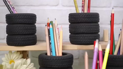 Tire-Shaped Pen Holder