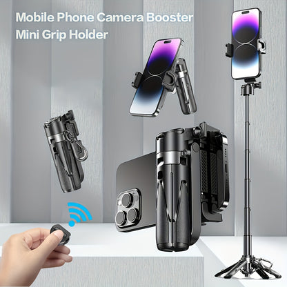 Phone Stand With Mini Grip Holder