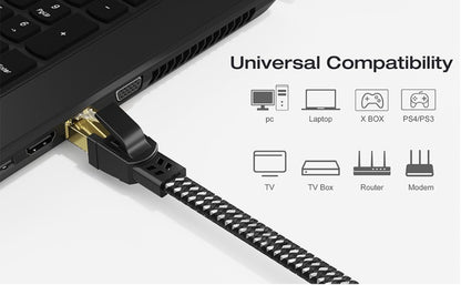 Nylon Braided Cat8 Ethernet Cable