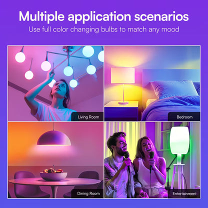 WaveGlow™ Smart Light Bulb Set (4-Pack)