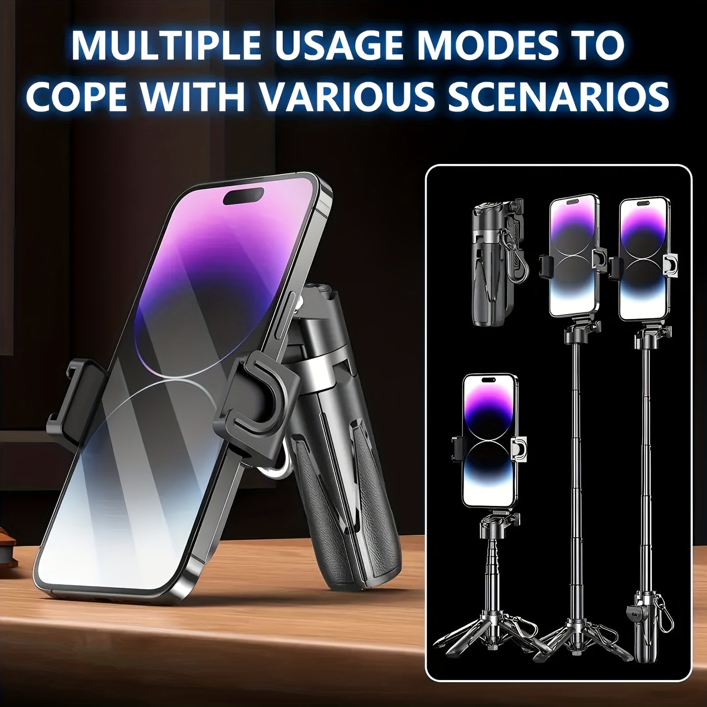 Phone Stand With Mini Grip Holder