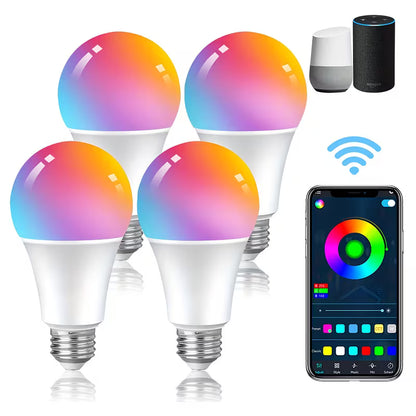 WaveGlow™ Smart Light Bulb Set (4-Pack)