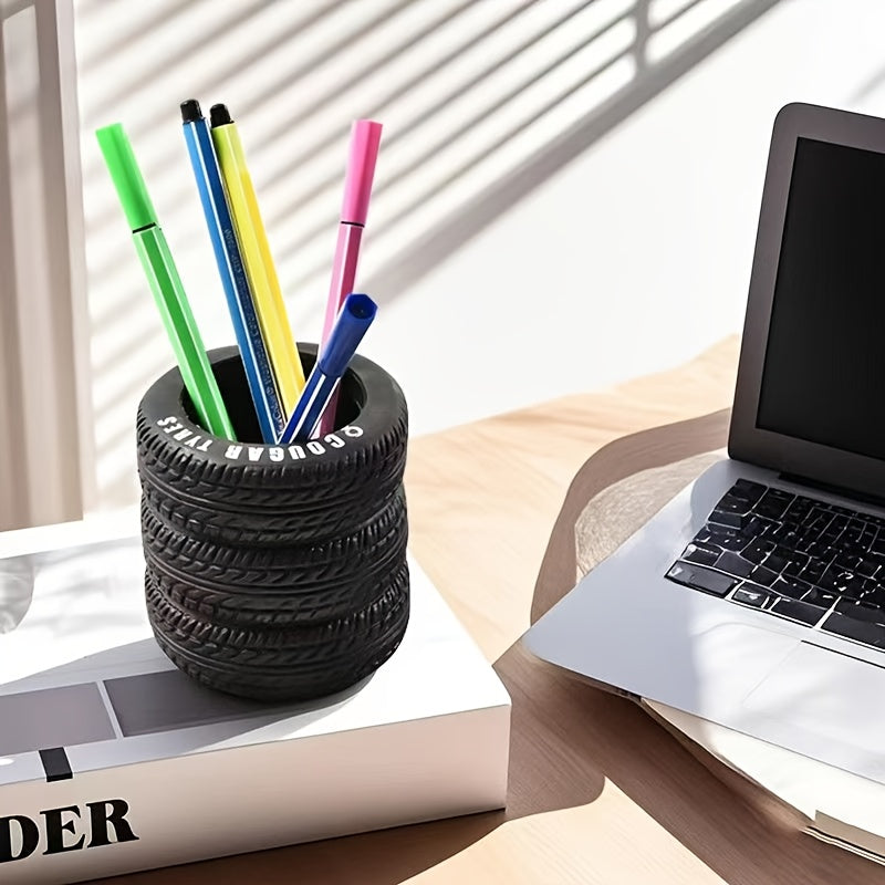 Tire-Shaped Pen Holder