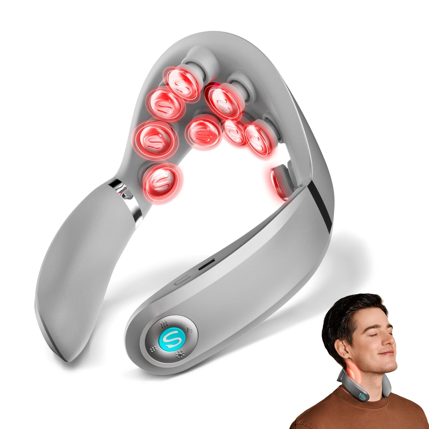 Neck Massager with Heat and Vibration
