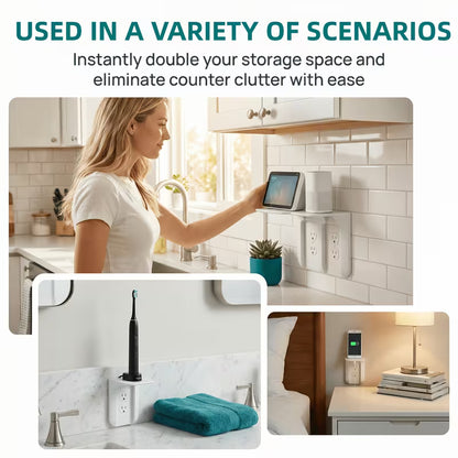 WaveShelf™ Outlet Organizer (2-Pack)